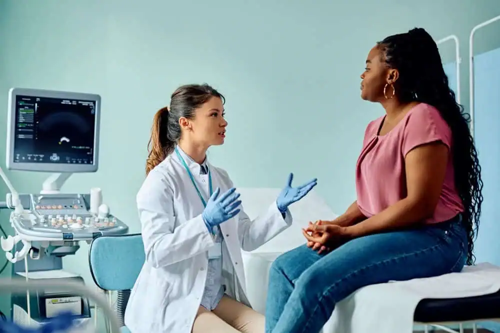 Woman have consultation about vaginal laxity Buckingham