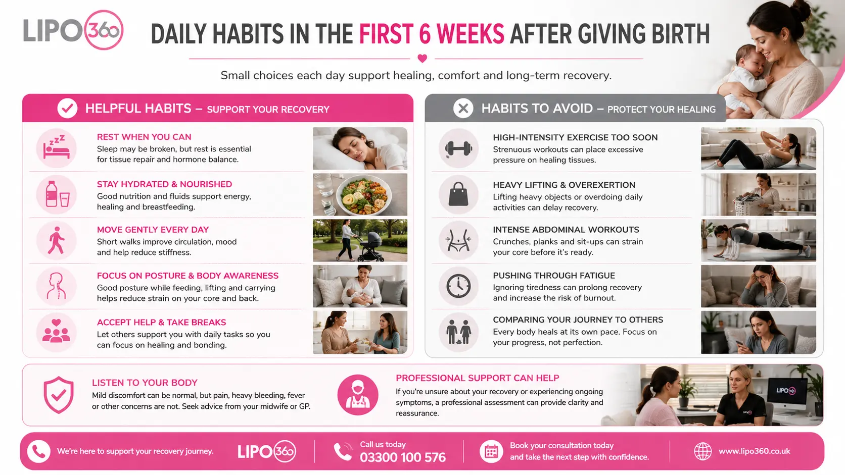 What to Do (and Avoid) in the First 6 Weeks After Giving Birth To Avoid Diastasis Recti 3 First 6 Weeks After Giving Birth To Avoid Diastasis Recti Buckingham : Daily Habits in the First 6 Weeks After Giving Birth
